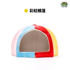 彼得角蛙 帶你趣露營(共三款) 爬寵 水族 兩棲動物, 1個, 彩虹帳篷