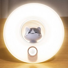 VISANG 貓咪動作感應燈, 白色, 1個