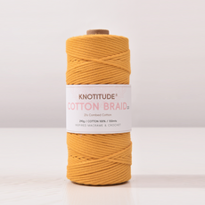 2.0mm 150m 순면 고급 우동실 마크라메실 네트백 스트링 뜨개실, 19-Mustard