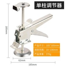 牆磚頂高器 瓷磚升降器 牆面支撐調節器, 1個, 帶滾輪單柱
