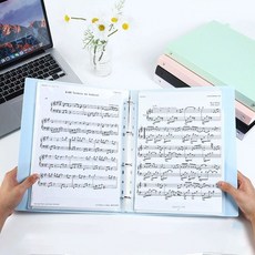 A4 클리어파일 4공 20매 고정포켓 PP소재, 1개, 민트