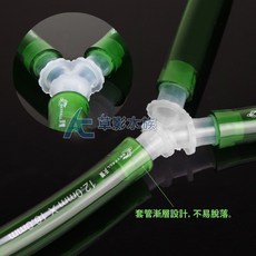 【AC草影】Y型分流三通 (12/16mm) 一個 - 水管分流接頭 圓筒軟管適用 魚缸管線分接, 1個