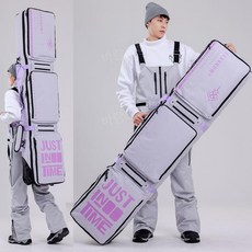 스노우보드 데크 가방 스노보드 엣지 백 캐리어 커버, 150x36cm, 18 스노우보드 휠백 캐리어 가방 무소음 휠, 1개