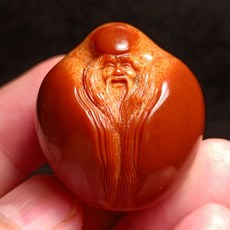 台灣熱銷 練手手把件壽星佬純手工雕刻大橄欖核正圓手把件大印尼巴西文玩手球男女款, 1個, 【壽星手球】手工單一粒【3.4】