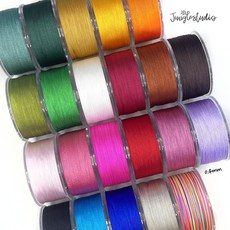 [정글스튜디오] 팔찌실 0.4mm 3야드 22색 나일론실 /마크라메 매듭팔찌 만들기 재료DIY, 57번_0.4mm(3야드)