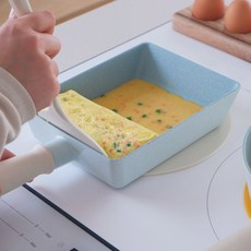 까사밀라 미니 계란말이팬 민트, 1개, 35cm