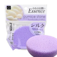 日本製 去角質輕石 腳底去死皮磨腳石 肘部與腳後跟去角質浮石 蠶絲 蜂蜜精華浮石KOKUBO【SV8529】BO雜貨, 1個, 黃色