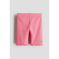 H&M 브랜드관 프린트 코튼 사이클링 쇼츠 핑크/스트라이프 1347165005