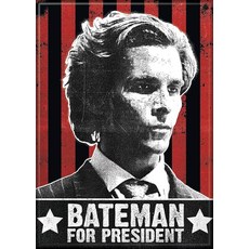 Ata -Boy American Psycho Bateman 대통령용 6.4cm(2.5인치) xs 8.9cm(3.5인치) 자석 사물함 및 냉장고용, Ata -Boy American Psycho Batem