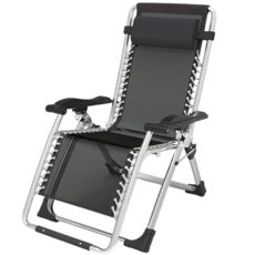 誠宜 無重力躺椅 露營休閒折疊椅, 躺椅+杯架, 1個