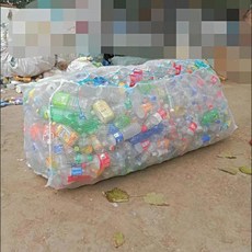 礦泉水瓶網袋 易拉罐飲料瓶收納編織袋子 防曬加厚, 1個, 臥式1.6x80x80防曬加厚