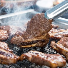 양념 LA갈비 수작업 꽃갈비 초이스등급 냉동 엘에이 갈비, 600g, 2개