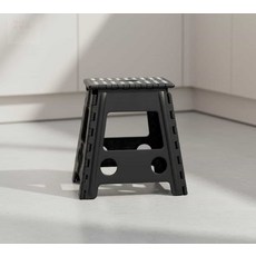 쿨샵 폴딩의자 휴대용 플라스틱, 22cm 블랙중형, 본상품선택