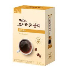 맥심 부드러운 블랙 모카골드 설탕 커피믹스, 1개, 100개입, 2.7g