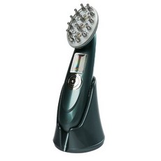 頭部按摩器 紅光震動按摩梳 激光頭皮護理儀, 深綠色綠色