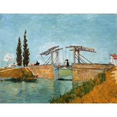 Langlois Bridge at Arles 아트포스터 감성선물 고흐, 그림만(매트지), 21x27.32