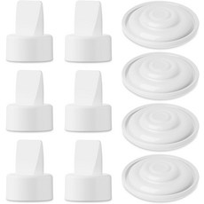 스펙트라 S2 S1 9Plus 6팩 실리콘 덕빌 밸브 및 4팩 다이어프램과 호환되는 10PCS 유방 펌프 부품 원래 교체 액세서리가 아님, Universal-2 Piece, 2 Piece Set