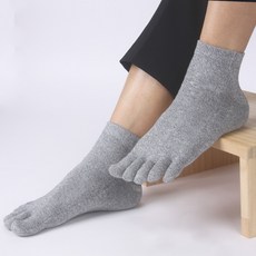 국내생산 남성용 순면+쾌속 쿨원사 발가락양말(5켤레)땀흡수 속건 흡습 기능성발가락