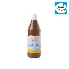 물에닦이는 물감 유아 페인트 갈색 0.5L 유아물감놀이 그리기용품 물감놀이