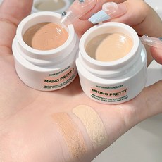 흔적 제로 초밀착 커버 컨실러, 내추럴베이지+피치베이지(다크서클)