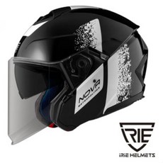 iRiE 3/4安全帽 NOVA 3.0 素黑/白