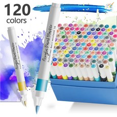 호미호비 아크릴마카펜 세트, 1개, 120색