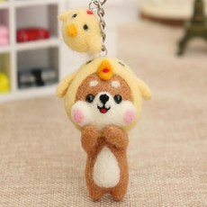 샬라라 열쇠고리 키링 인형 만들기 다이 양털 니들 펠트, 8양털펠트바늘-7구, 8양털펠트바늘-7구