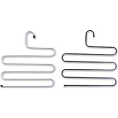 MN 5단 바지걸이 옷장홀더 바지행거, 1논슬립바지걸이-블랙