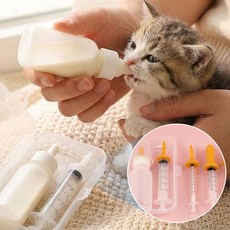 슈슈펫 반려동물 젖병 수유 주사기 세트, 1개, 화이트