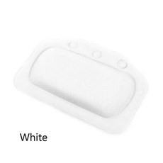 흡착식 목욕 헤드레스트 폼 스펀지 욕조 베개 부드럽고 휴대 내구성 호텔 샤워, 1개, 6. White