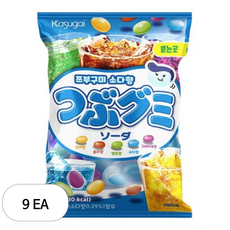 카수가이 쯔부구미 소다향, 65g, 9개