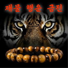 루닌 천연 호안석 팔찌 특5A급 액막이 행운 염주 팔찌
