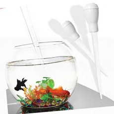 어항 스포이드 물갈이 청소용품 구피 치어 분리 집똥기 수족관 관리 도구 투명 원형 어항 세트, 1개