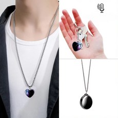 목걸이 키링 녹음기 장기간 초소형 주머니 은닉형 단추형 티안나는 녹음기, 8GB, Q39B