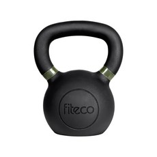 FITECO 프리미엄 케틀벨 크로스핏 전신운동, 1개, 14kg, 블랙