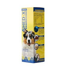 美國 SHED-X 全方位魚油營養補充劑 狗狗版 皮膚健康 過度掉毛脫毛 幫助毛髮生長 寵物魚油 潔牙白官方直營, 1個, 狗狗版大瓶(473ml) 附壓頭