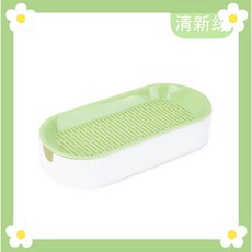 豆芽盤 小麥草種子 寵物貓草 種植盒 無土栽培 大麥草種子 水培種草 天然無毒 陽台種植 環保 - 台灣現貨, 1個, 清新綠(含種子30克)