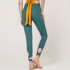 에리페 여성용 라인 크로스 스트랩 레깅스