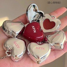 AZTK 愛心吊飾唇凍 MJ105 水光感唇膏 小紅書推薦 限定款, 1個, 「只剩下紅色外殼款式」