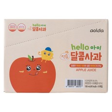 아올다 헬로아이 착즙 달콤사과, 1L, 5개