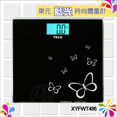 TECO東元藍光時尚體重計 XYFWT486, 1個