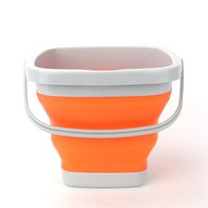 물통 고무 양동이 빠게스 바케스 세차 접는 세차용 청소, 블루 15L 원형 뚜껑 있음, 1L