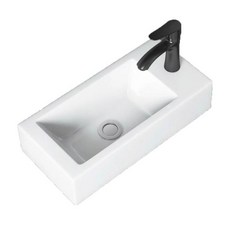 SPACE BATHROOM 陶瓷洗手盆, 白色