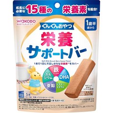 와코도 프리키즈 푸드 군군간식거리 영양 서포트 바 밀크 코코아 맛 5개입