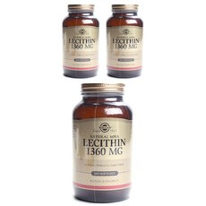 SOLGAR 卵磷脂軟膠囊 1360mg, 100顆, 3罐