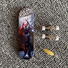 手指滑板 指尖滑板 迷你滑板 砂紙合金指尖軸承輪 新手入門 台灣出貨, 蜘蛛俠手指滑板, 1個