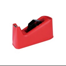 力大牌 ABEL TD100膠帶台(附筆筒功能) 穩固底座 單手切割 附筆筒 膠台, 1個, 紅