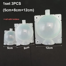 고압 전파 식물 뿌리 뽑기 공 성장 상자 접목 육종 케이스 투명 보육 5cm, 20 1set 3pcs holder