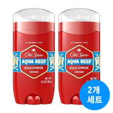 [미국발송] 1+1 올드스파이스 아쿠아리프 사이프러스향 데오드란트, 2개, 85g
