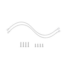 IParts Igloo 쿨러 및 콜맨 쿨러용 스테인리스 스틸 뚜껑 스트랩 교체품 2개 세트 134715